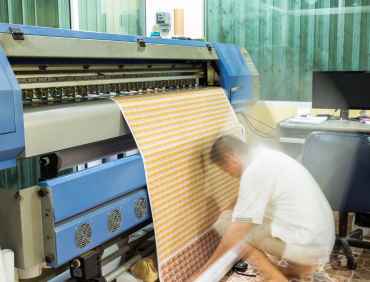 Printing stickers in rolls